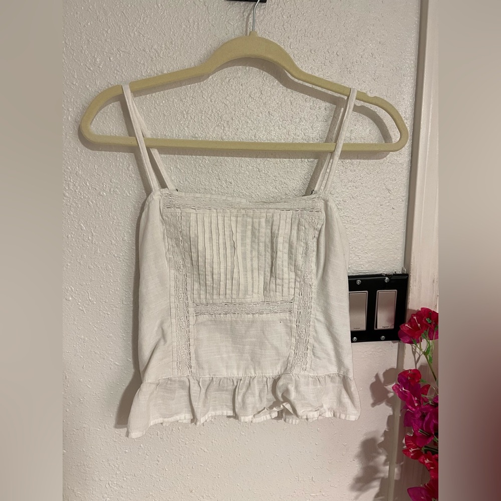 Abercrombie & Fitch Tops | Abercrombie & Fitch Ruffle Hem Cami |